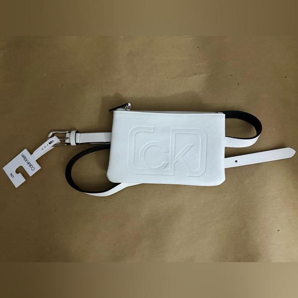 NWT - Calvin Klein White Belt Bag L/XL - Picture 2 of 7